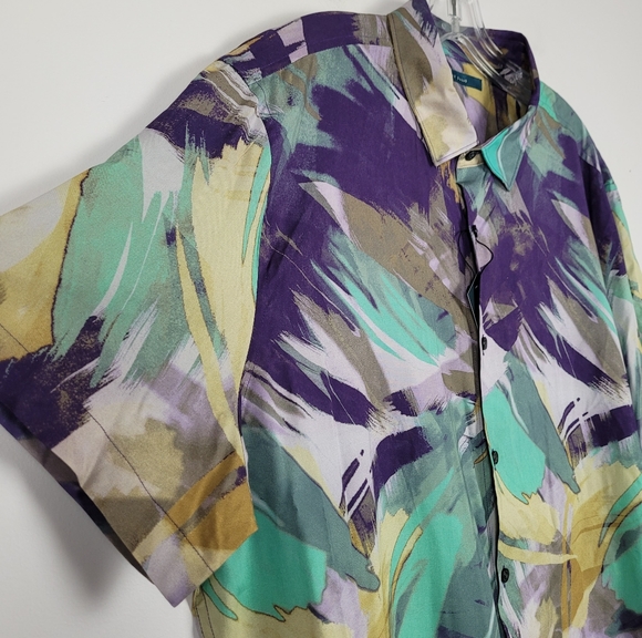 Perry Ellis Men's Short Sleeve Button Up Shirt XXL New - Picture 4 of 13